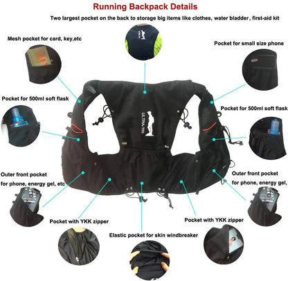 ULTRA-TRI StridePro™ Endurance Hydration Vest - Lightweight and Trail-Optimized