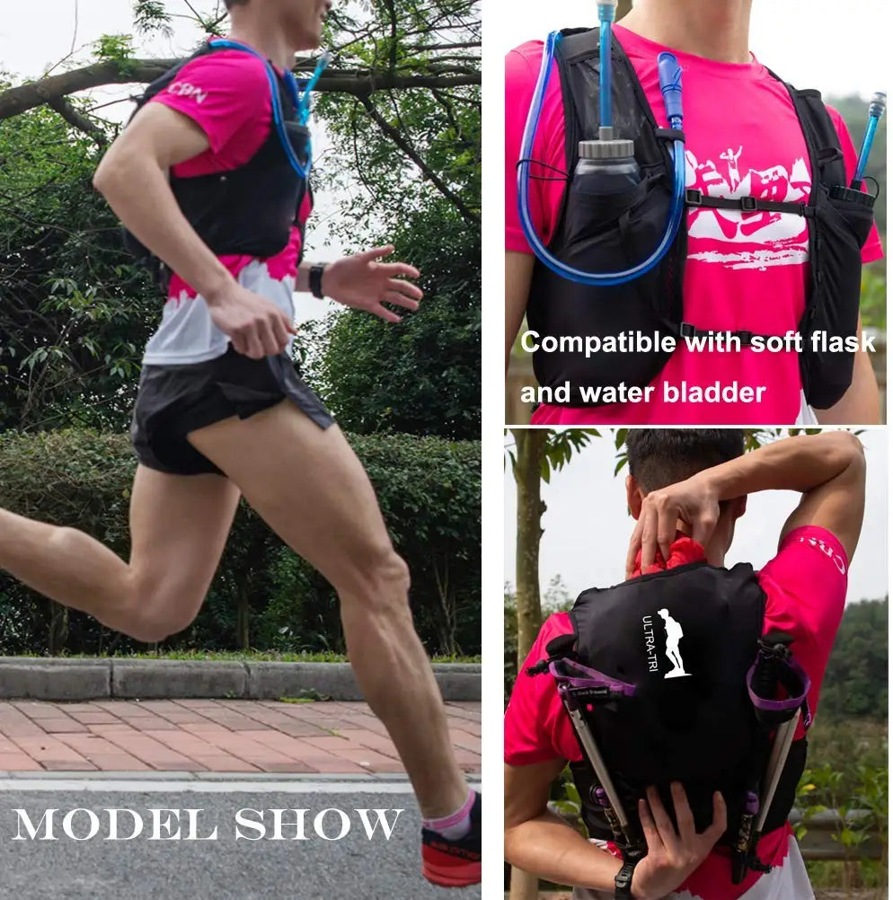 ULTRA-TRI StridePro™ Endurance Hydration Vest - Lightweight and Trail-Optimized