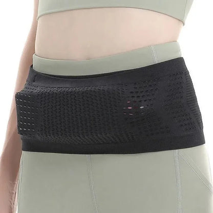 Sac de ceinture invisible sans couture – Sac banane de sport unisexe pour la salle de sport, la course et le fitness