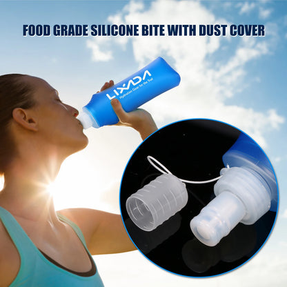 Lixada 500ml Folding Soft Flask Water Bottle - Outdoor Sports Edition