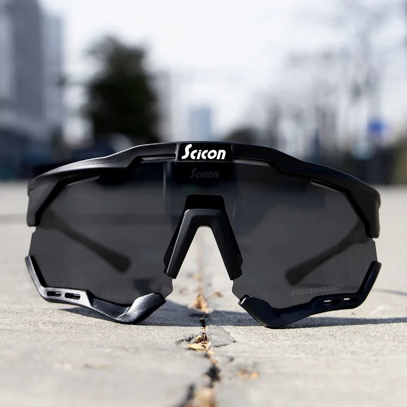 SCICON Lunettes de cyclisme Verres photochromiques Lunettes de soleil pour sports de plein air